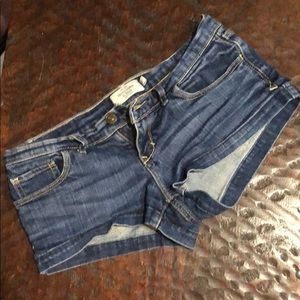 Abercrombie & Fitch Dark Denim Short Shorts